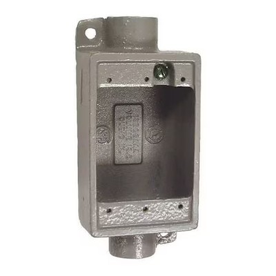 Hubbell Killark Fdc-3M Electrical Box, 50 Cu In, Fdc Box Type, 1 Gang,