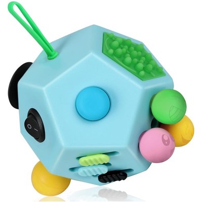Fidget Cube 12 Seiten Anti Stress Spielzeug für Erwachsene Kinder Fokus Konze...