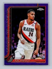 2025-26 Topps Chrome #217 Kris Murray Purple Wave Refractor #/75