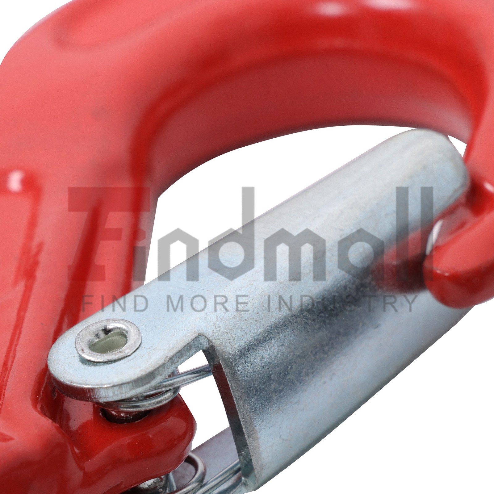 1/4inch 5Feet Chain Sling 4 Legs with Grab Hooks 3Tons/6600lbs Capacity G80 Red