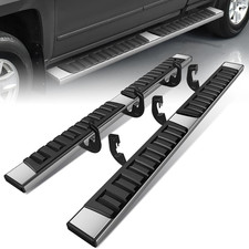 6.75 Inch Running Boards Compatible with 2007-2019 Chevy Silverado GMC Sierra 15
