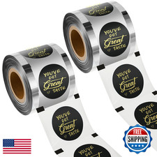 Henoyso 2 Roll Cup Sealer Film for 90-105mm Cups, 6400 Cups Bubble Tea