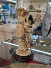 Vittorio Tessaro Lady Ribbon Dress Figurine Height 10.2inch Made In Italy Auth