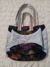 MOMMY AND ME HANDBAG PURSE TOTE BEAUTIFUL RAINBOW COLORS FOR DAILY USE