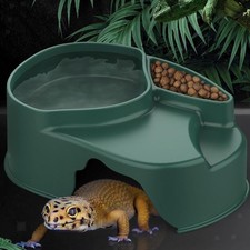 Reptile Hide Box Gecko Hideout and Cave Accessories Easy to Clean Reptile Hide