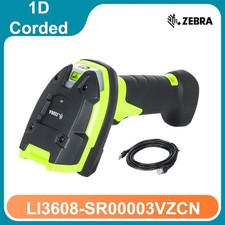 Image of Zebra LI3608-SR00003VZCN Handheld USB 1D Wired Barcode Scanner Reader with Cable
