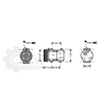 AVA QUALITY COOLING Kompressor Klimaanlage für Ford Escort VII Stufenheck