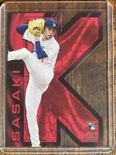 2025 Topps Series 2 Roki Sasaki RC #KZ-24 K Zone SSP Case Hit - Dodgers Rare