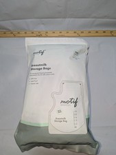 Motif Breastmilk Storage Bags 100 Count Double Zipper Lock 8 Oz Single Use New
