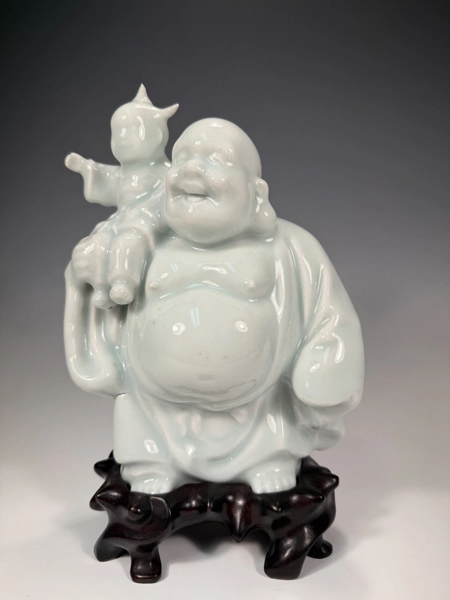 陶瓷佛像1850-1899 年前中国风雕像、雕像| eBay