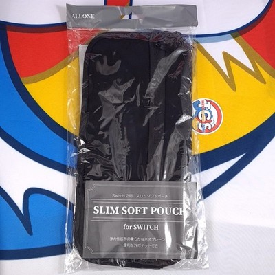Slim Soft POUCH (Black) for Nintendo Switch 2 Japan New (Region Free/Allone Offi