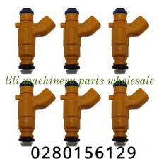 6 Pcs Fuel Injectors 0280156129 For Opel Saab LP9 A28NET Z28NET B284 2.8 Turbo*