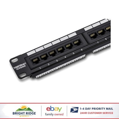 Durable 24-Port Cat6 Patch Panel for Reliable Indoor and Outdoor Networking
