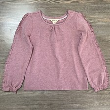 EUC Matilda Jane Long Sleeve Ruffle Top in Dusty Purple, 4T, Item 22106T