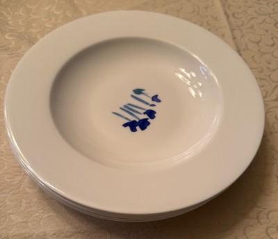 Dibbern Bone China Impressions Series Blue, Four Soup Plates (ORIGINALLY  $240)