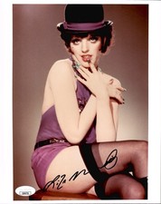 LIZA MINNELLI HAND SIGNED 8x10 COLOR PHOTO       SEXY CABARET POSE       JSA