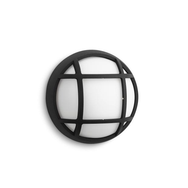 EAGLE Black Wall Light LED 3W WW 2700K 270LM IP44 Plastic