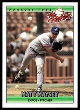 Matt Maysey 1992 Donruss The Rookies #71 Expos MLB READ FREE SHIP AutographDen