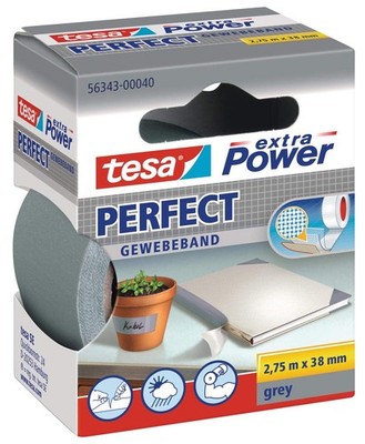 tesa Gewebeband 38 mm x 2,75 m grau