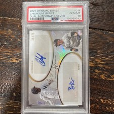 2025 Topps Dynamic Duals Autographs Jazz Chisholm, Ben Rice #31F Silver /75