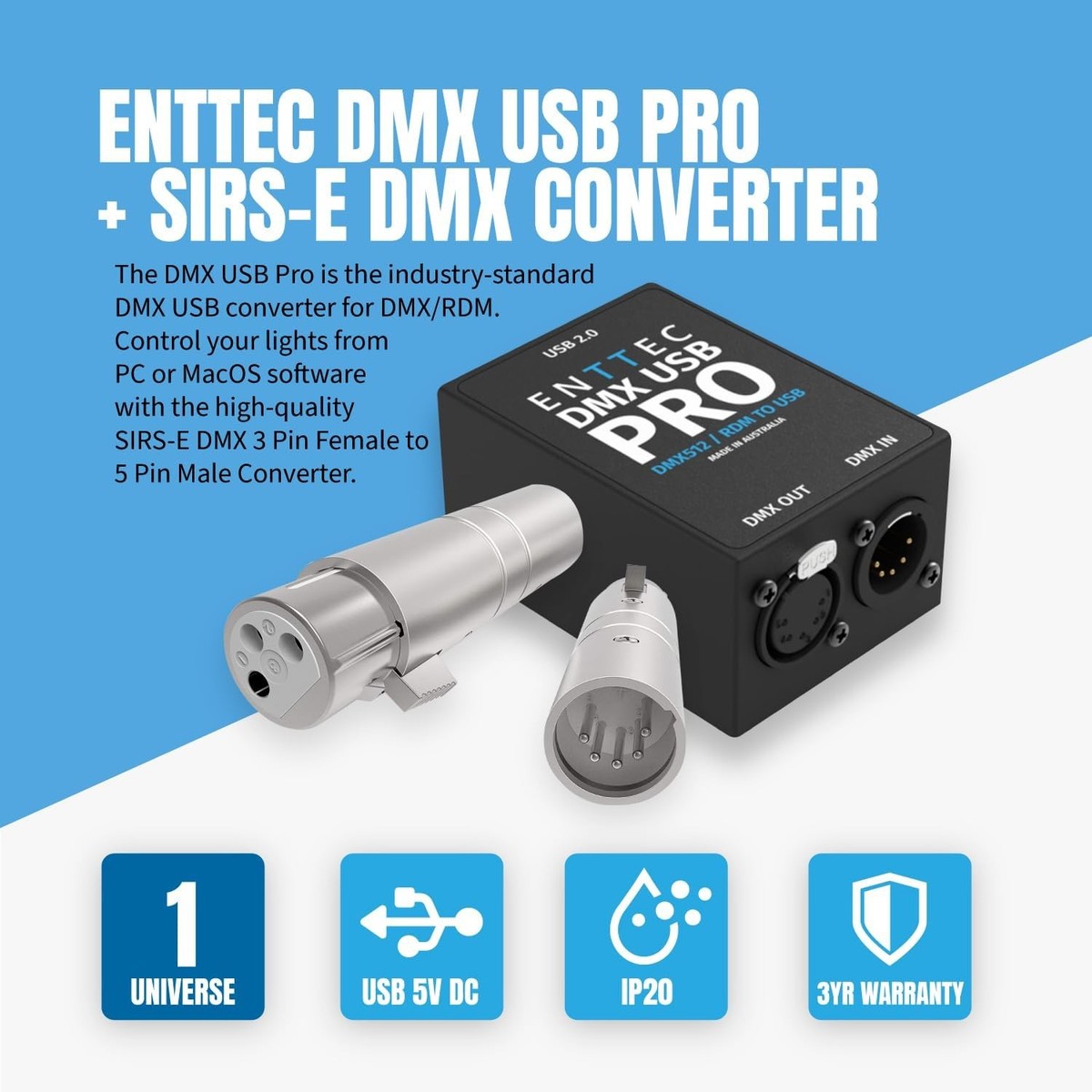 Enttec DMX USB Pro 70304 Lighting Interface | eBay