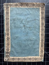 RARE 1828 Handwriting/Composition Book John Ingersoll From Bradford Academy Mass