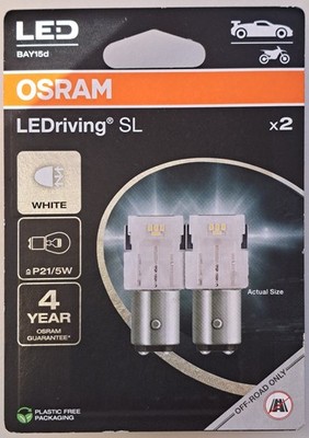 OSRAM LEDriving SL P21/5W Glühlampe BAY15d 6000K  12V 7528DWP-2BL