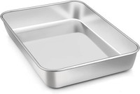 Backblech Edelstahl Rechteckig Tiefes Ofenblech FüR Backen Braten Servieren