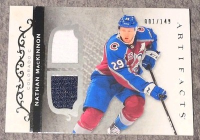 2021-22 Artifacts - Nathan MacKinnon #145 Horizontal Jersey  001/149! EBay 1/1!