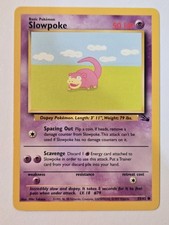 Pokémon TCG Slowpoke Fossil 55/62 Regular Common LP