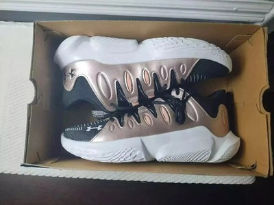 Under Armour UA Flow Breakthru 4 Black/Metallic Rose - Womens Size 11