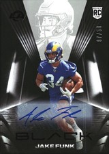 2021 Panini Black Jake Funk #185 Rookies Autographs Silver 7/50