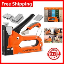 Versatile 5-in-1 Staple Gun with Ergonomic Grip & 1500 Staples for Crafts & More 0.0067 per staple