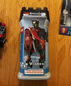 LEGO Knights' Kingdom Vladek 8786 Complete Set 49 pcs Canister Cards