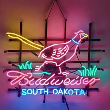 US STOCK South Dakota Pheasant Beer Neon Sign 19"x15" Beer Bar Cave Decor Gift