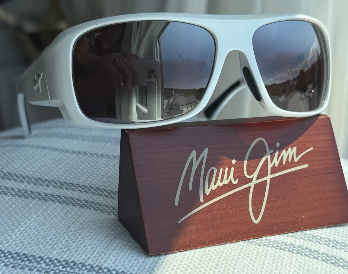 Maui Jim Five Caves MJ 283 05 White Frame + Maui Rose Polarized
