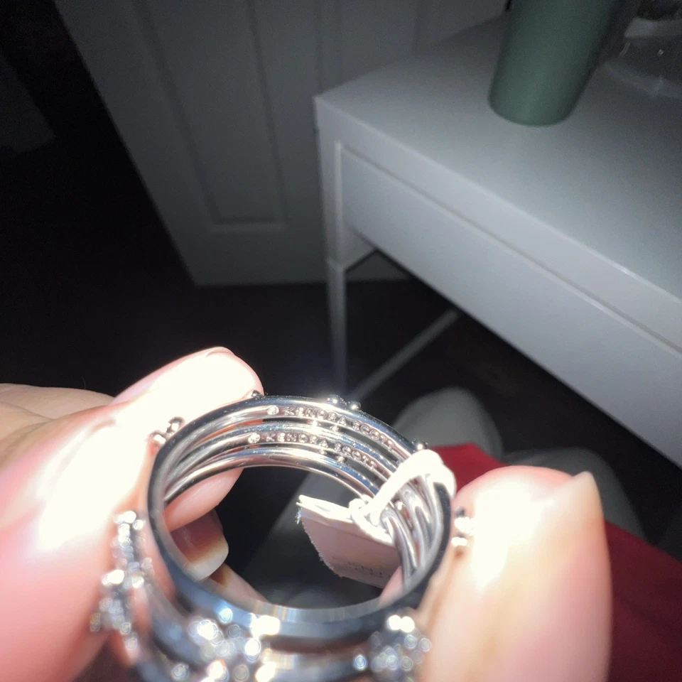 Juego de 3 anillos Haven esmaltados en plata Kendra Scott talla 8 Foto 4 de 4