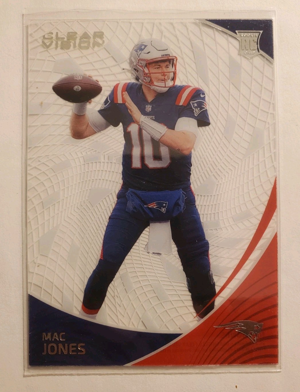 Mac Jones 2021 Panini Chronicles - Clear Vision Acetate Rookie Card #CVR-12