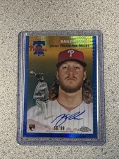 2023 Topps Chrome Platinum Bailey Falter Blue Hyper Rookie Auto /99