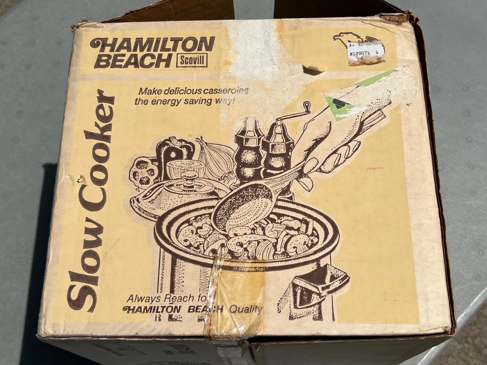 复古 1984 年全新旧库存 Hamilton Beach™ SIMMER-ON 3.5 夸脱慢炖锅 439AL — 第 4/4 张图片