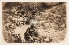 Downieville CA California Birdseye Town View 1 c1920 RPPC Photo Postcard COPY