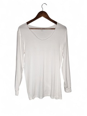Uniqlo Heattech Long Sleeve Tee in White Size M