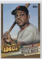 2020 Topps Update Decades Best Award Winners Gold 42/50 Willie Mays HOF 13iq