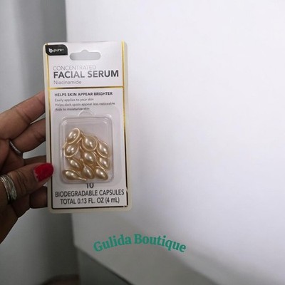 b-pure Concentrated Facial Serum Niacinamide, Skin Brightening, 10 Capsules