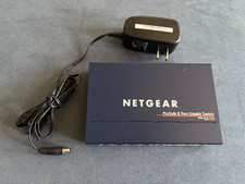 NETGEAR GS108 ProSafe 8 Port Gigabit Ethernet Switch w/AC Adapter