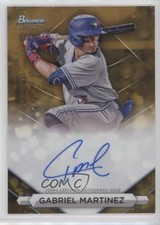 2023 Bowman Sterling Prospect Gold Refractor 7/50 Gabriel Martinez Auto 13dp