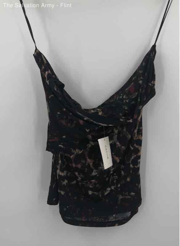 Cache Womens Multicolor Abstract One Shoulder Cas… - image 4