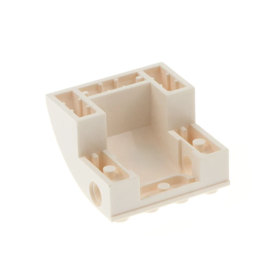 2x Lego techo de avión 4x4x2 blanco crema fuselaje curvo azul 4439 61487pb03 Foto 2 de 2