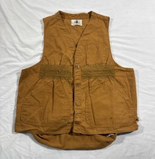 Vintage 60s 70s Black Sheep Hunting Vest Canvas Tan Large