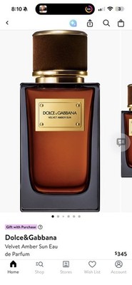 Dolce&Gabbana Velvet Amber Sun Eau de Parfum/3.3oz/Brand New in (T) box